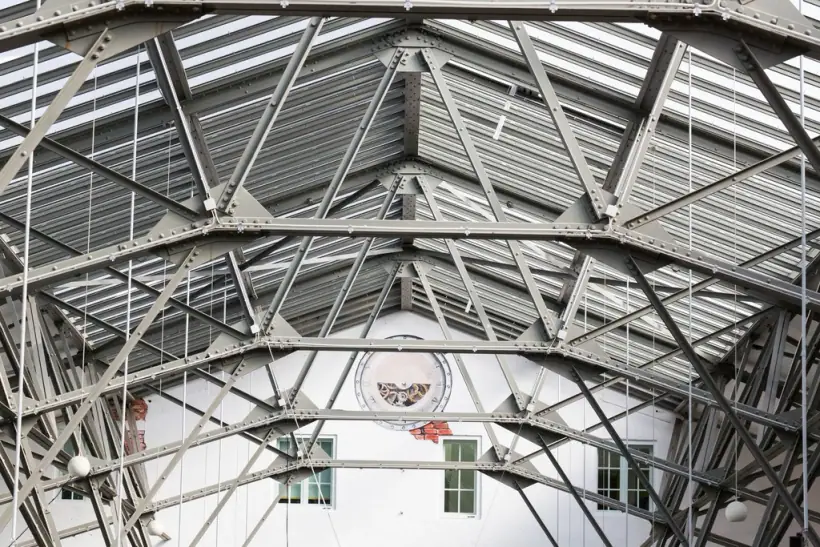 Stahltragwerk einer Halle